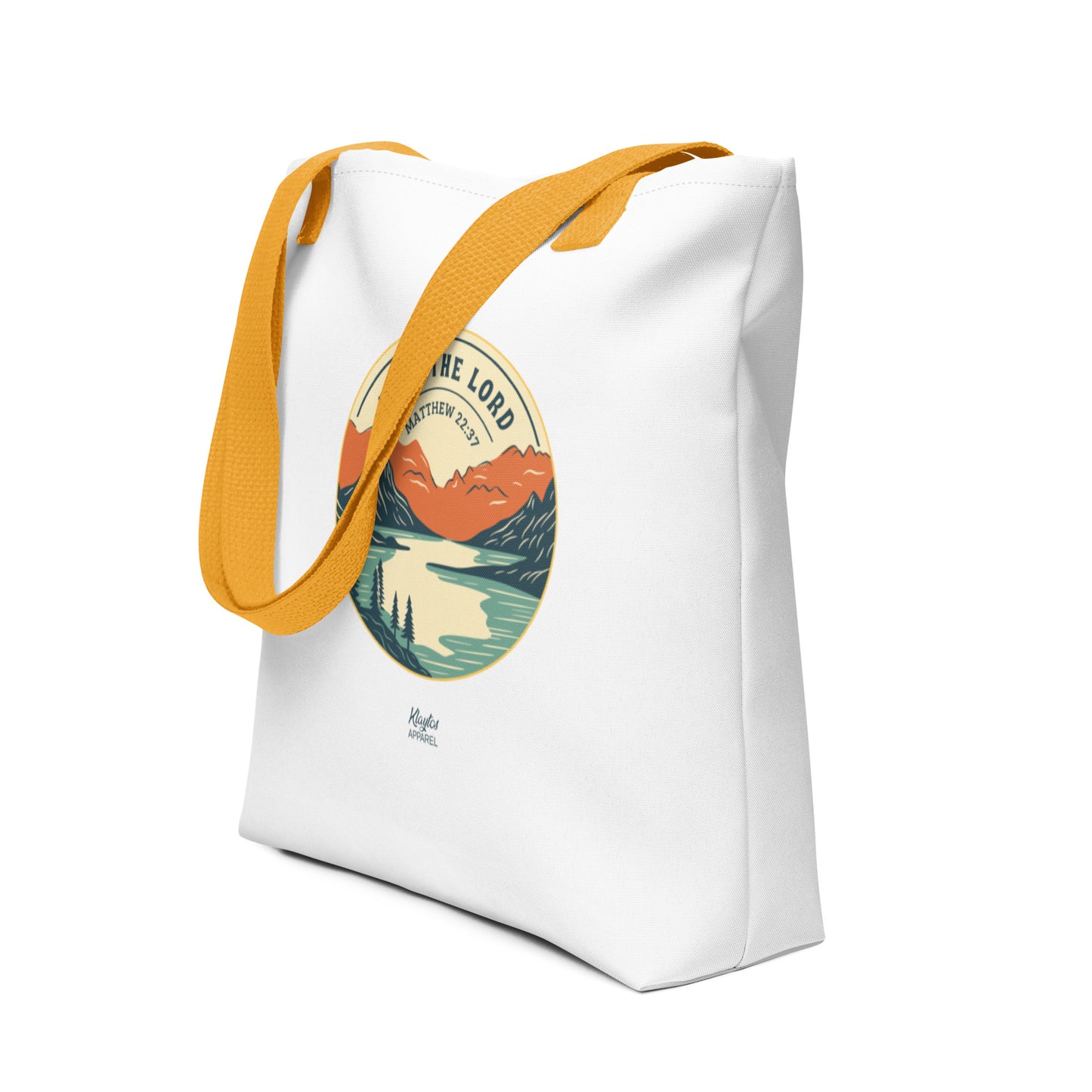 LOVE THE LORD | Matthew 22:37 Tote bag