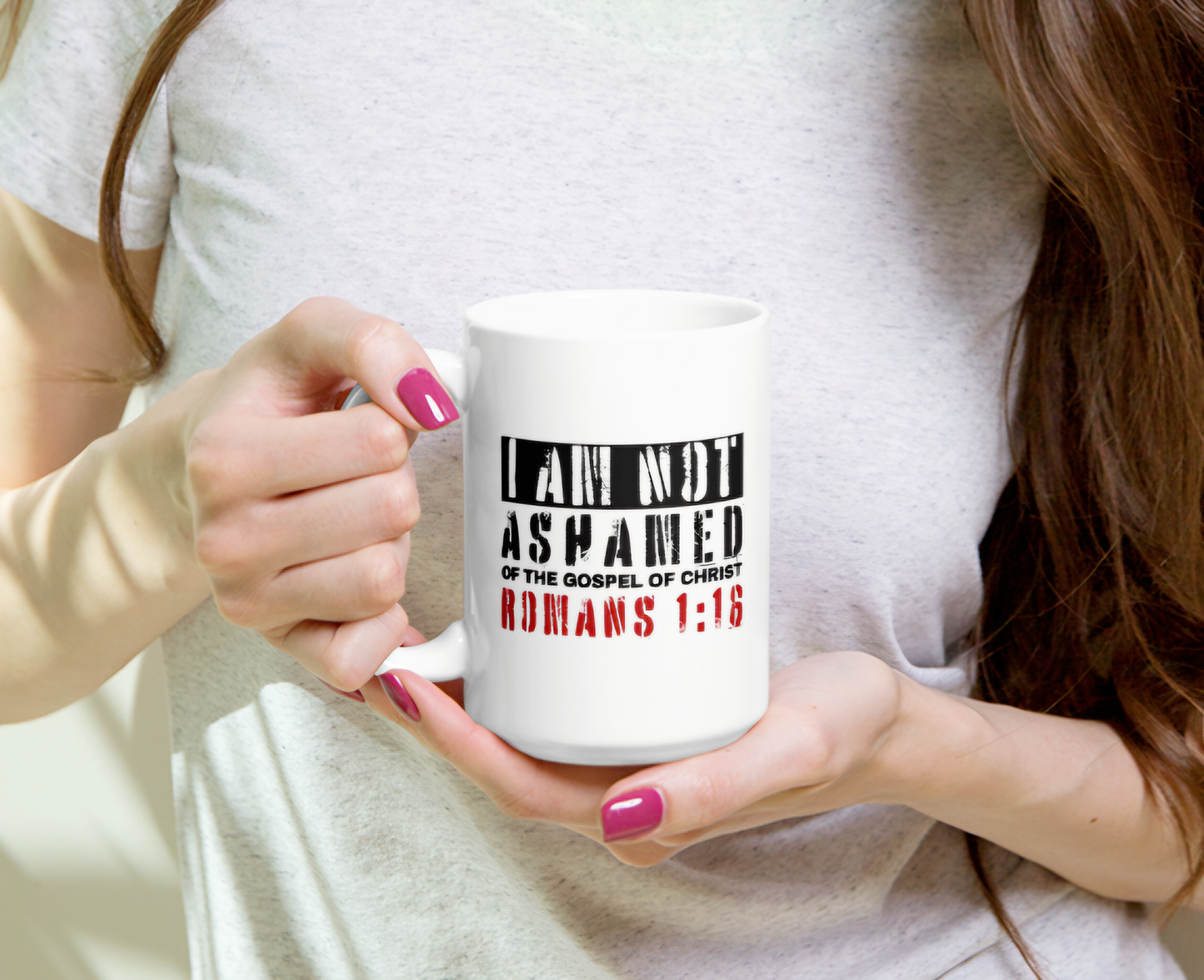 I AM NOT ASHAMED | Romans 1:16 (15oz Mug)