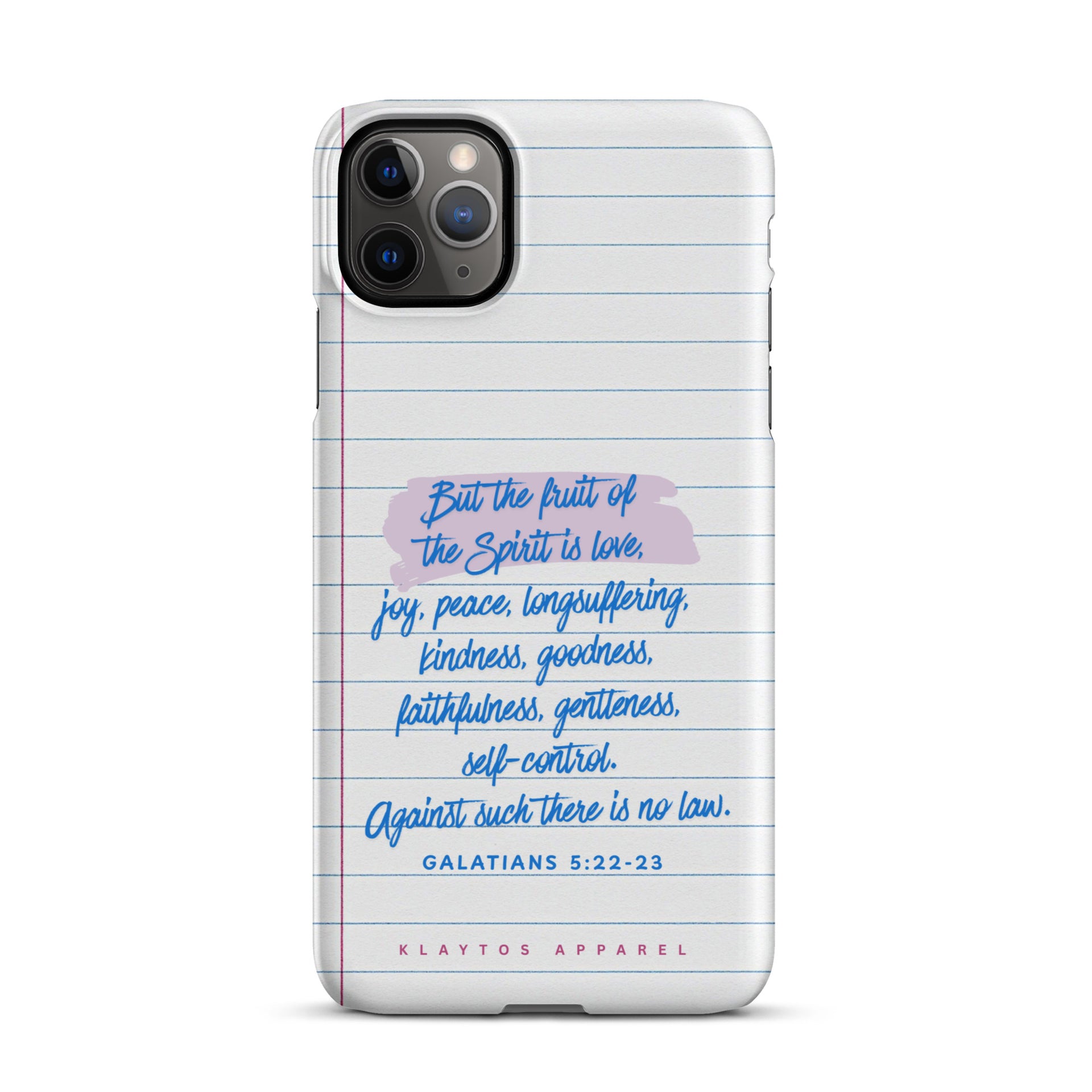 FRUIT OF THE SPIRIT Snap case for iPhone® – KLAYTOS APPAREL FRUIT OF THE SPIRIT Snap case for iPhone® – KLAYTOS APPAREL