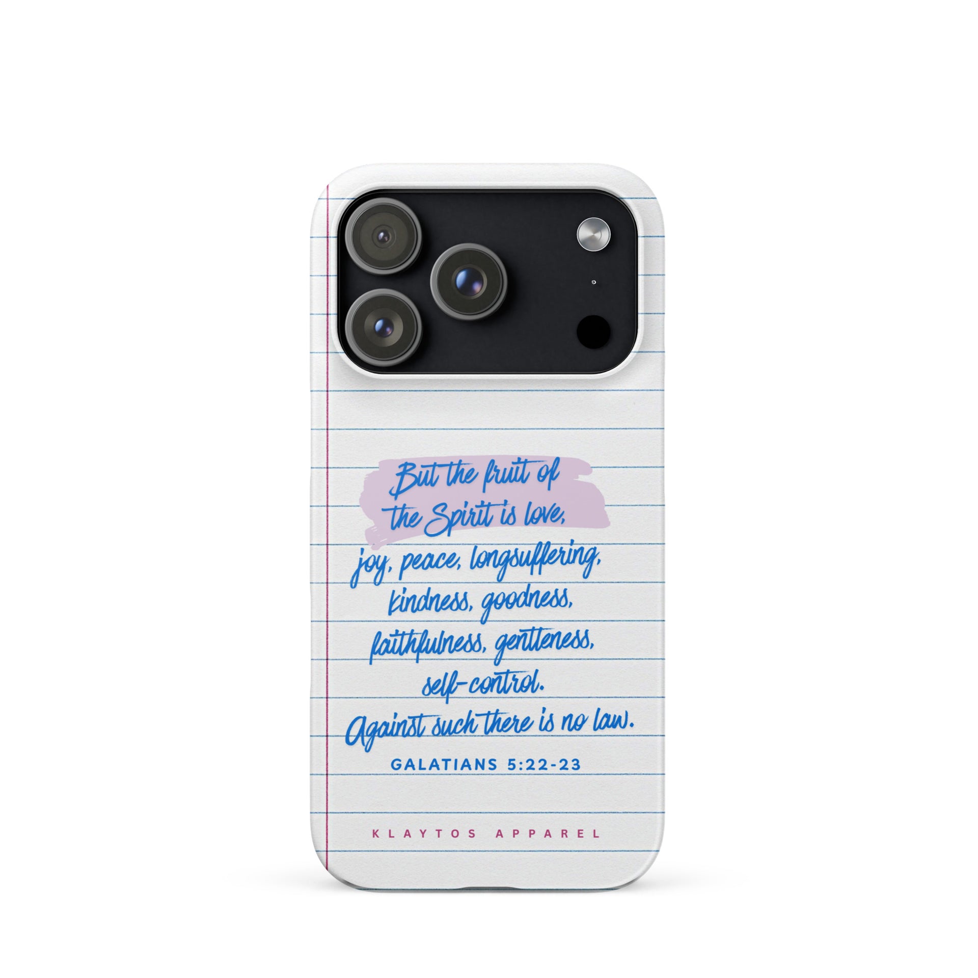 FRUIT OF THE SPIRIT Snap case for iPhone® – KLAYTOS APPAREL FRUIT OF THE SPIRIT Snap case for iPhone® – KLAYTOS APPAREL