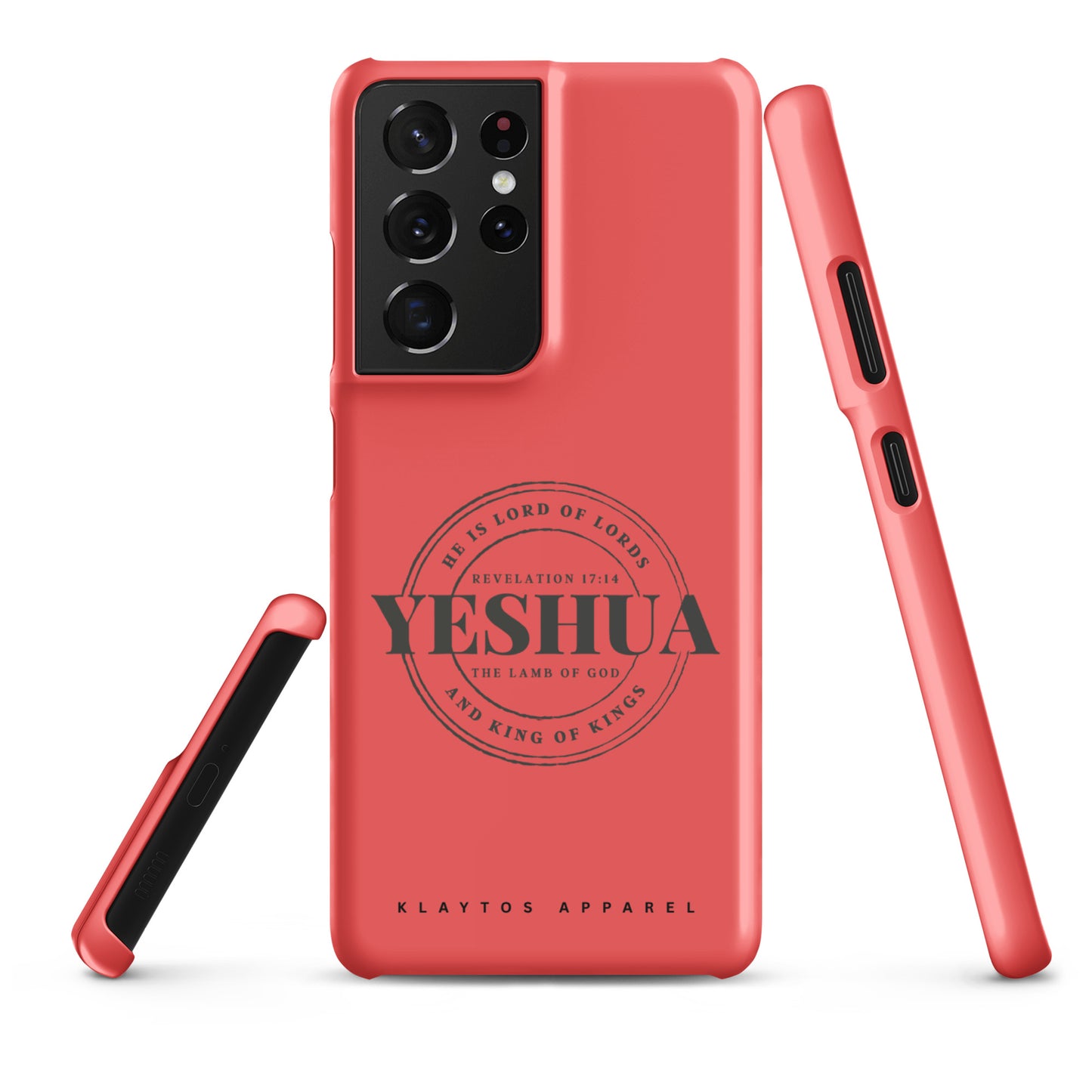 YESHUA | Revelation 17:14 Snap case for Samsung® (Light Red)