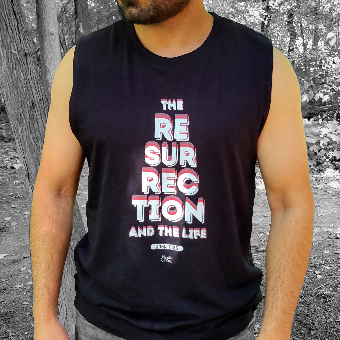 THE RESURRECTION | John 11:25 Muscle Shirt